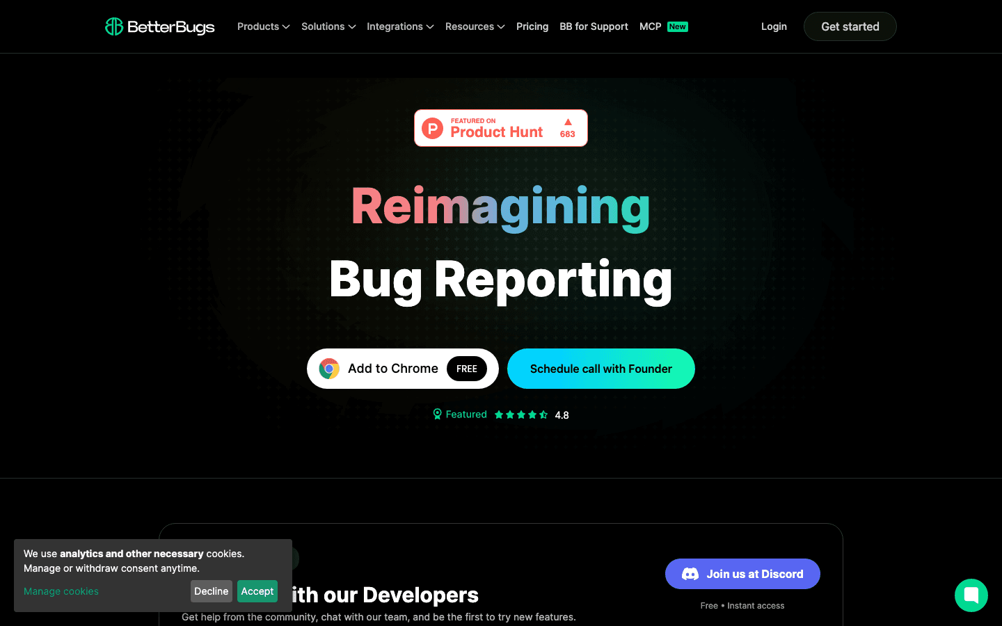 BetterBugs homepage