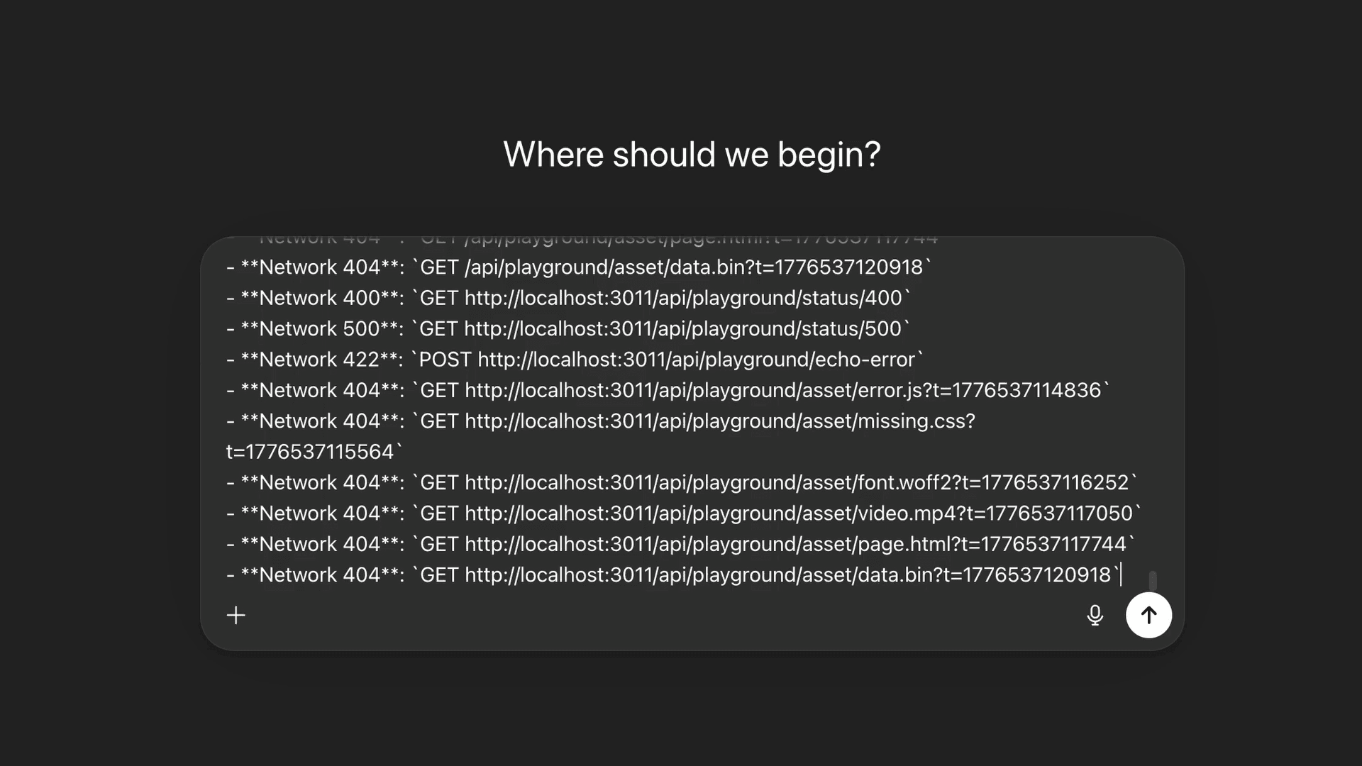 PlayLog AI report — structured markdown with all session data ready to paste into Claude, Cursor, or ChatGPT